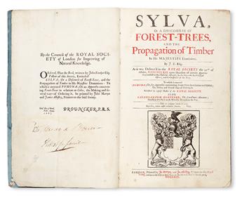 SCIENCE  EVELYN, JOHN. Sylva; or, A Discourse of Forest-Trees, and the Propagation of Timber.  1664